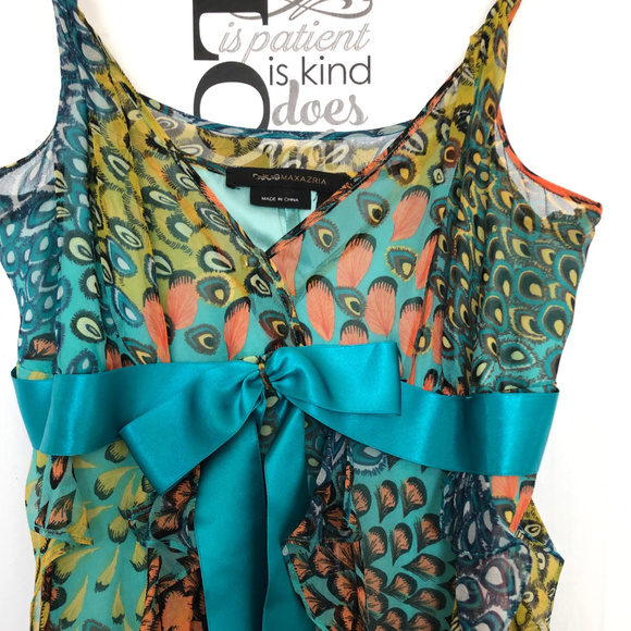 BCBG Maxazria Spaghetti Strap Cocktail Dress S 4 - Picture 3 of 11